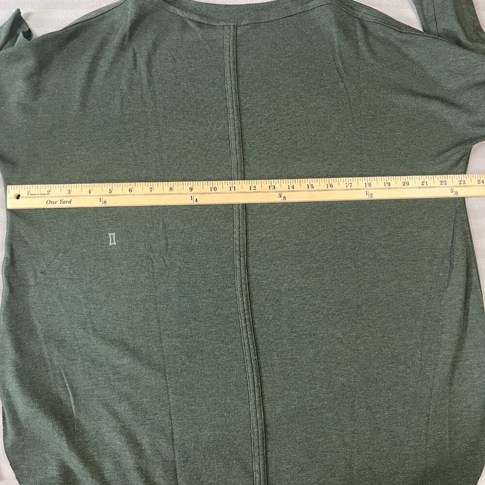 Kit And Ace Long Sleeve Shirt Womens Small Green Crew Neck Layer Top Wool - Picture 4 of 7